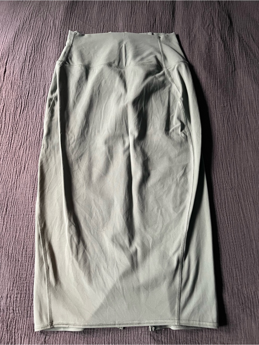 Lululemon Sleek High-Waist Pencil Skirt in Sage Green